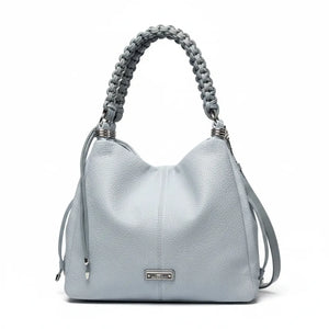 CHARRO - Borsa Donna sacco grande Hobo Casual manici intrecciati morbida