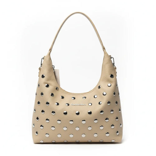 Gian Marco Venturi- Borsa Donna sacco grande Hobo Casual borche borchiata rock