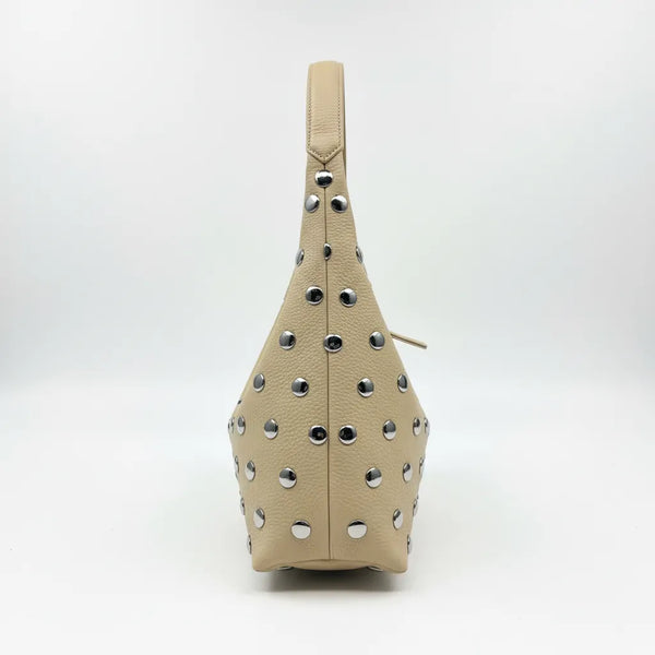 Gian Marco Venturi- Borsa Donna sacco grande Hobo Casual borche borchiata rock