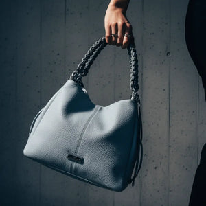 CHARRO - Borsa Donna sacco grande Hobo Casual manici intrecciati morbida