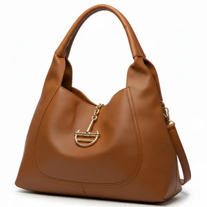 YYCoveri- Borsa Donna Modello sacco grande catena Hobo Casual con Dettagli Dorati