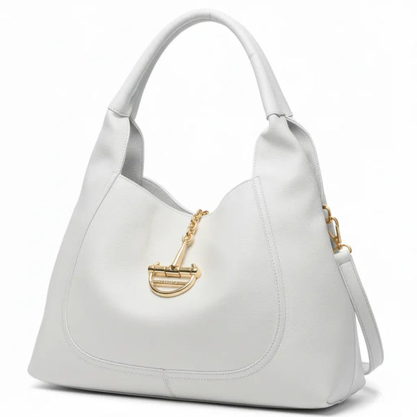 YYCoveri- Borsa Donna Modello sacco grande catena Hobo Casual con Dettagli Dorati