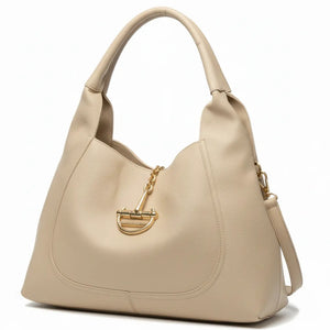 YYCoveri- Borsa Donna Modello sacco grande catena Hobo Casual con Dettagli Dorati
