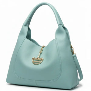 YYCoveri- Borsa Donna Modello sacco grande catena Hobo Casual con Dettagli Dorati
