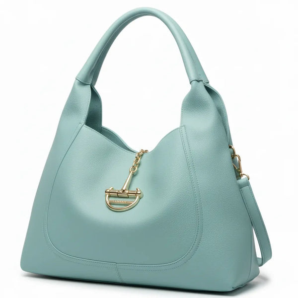 YYCoveri- Borsa Donna Modello sacco grande catena Hobo Casual con Dettagli Dorati