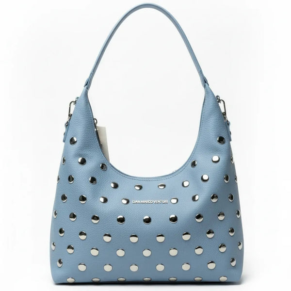 Gian Marco Venturi- Borsa Donna sacco grande Hobo Casual borche borchiata rock