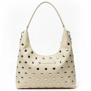 Gian Marco Venturi- Borsa Donna sacco grande Hobo Casual borche borchiata rock