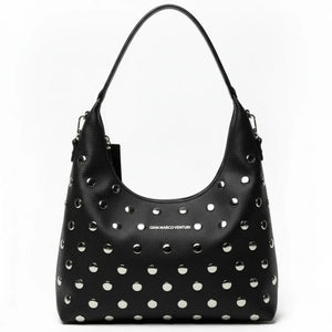 Gian Marco Venturi- Borsa Donna sacco grande Hobo Casual borche borchiata rock