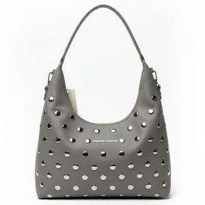 Gian Marco Venturi- Borsa Donna sacco grande Hobo Casual borche borchiata rock