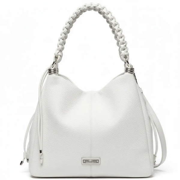 CHARRO - Borsa Donna sacco grande Hobo Casual manici intrecciati morbida