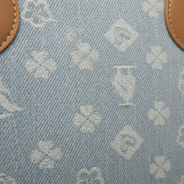 SWEET YEARS - Borsa shopping bauletto zip donna firmata tracolla logata jeans denim