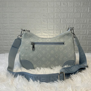 SWEET YEARS - Borsa borsetta mezzaluna donna firmata tracolla logata jeans denim