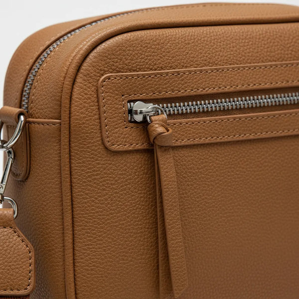 Herisson Firenze - Borsa borsetta bustina 5 tasche zip donna firmata tracolla logata simil pelle