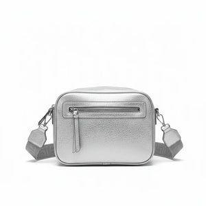 Herisson Firenze - Borsa borsetta bustina 5 tasche zip donna firmata tracolla logata simil pelle