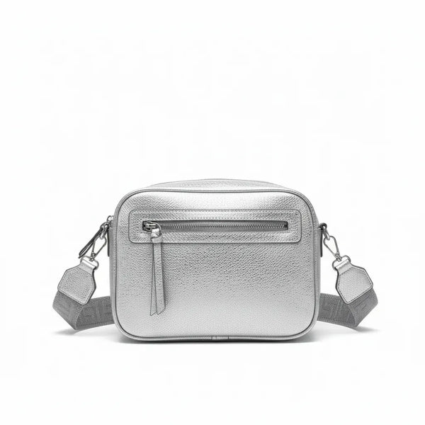 Herisson Firenze - Borsa borsetta bustina 5 tasche zip donna firmata tracolla logata simil pelle