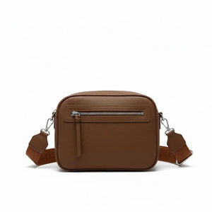Herisson Firenze - Borsa borsetta bustina 5 tasche zip donna firmata tracolla logata simil pelle
