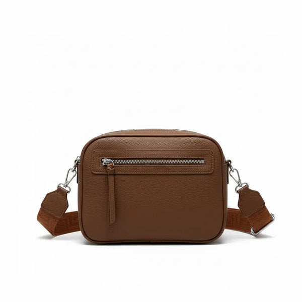 Herisson Firenze - Borsa borsetta bustina 5 tasche zip donna firmata tracolla logata simil pelle