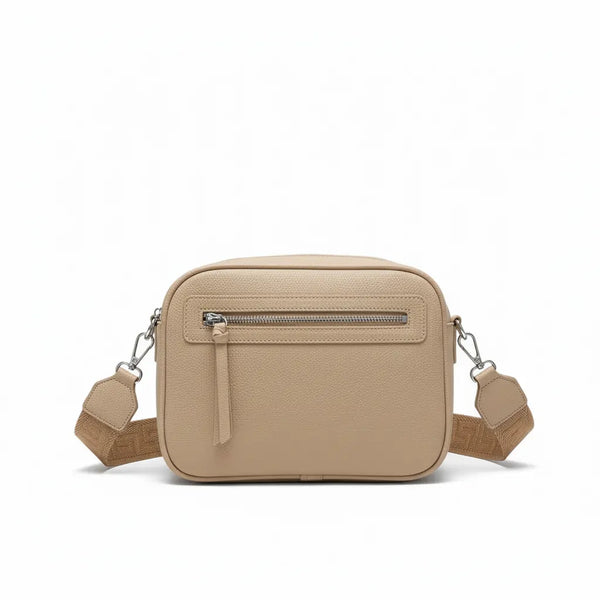 Herisson Firenze - Borsa borsetta bustina 5 tasche zip donna firmata tracolla logata simil pelle