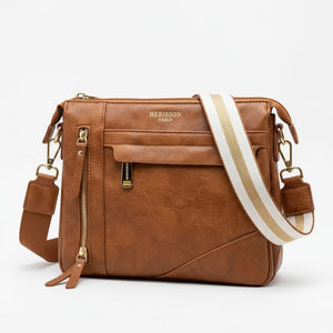 Herisson Firenze - Borsa borsetta bustina 3 tasche donna firmata tracolla logata simil pelle