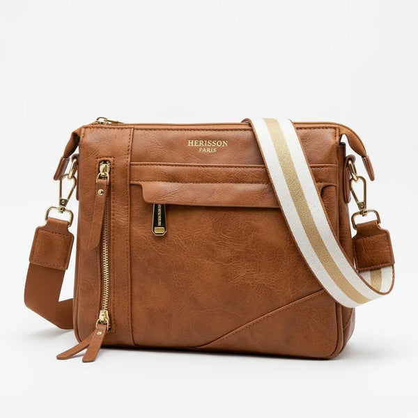 Herisson Firenze - Borsa borsetta bustina 3 tasche donna firmata tracolla logata simil pelle