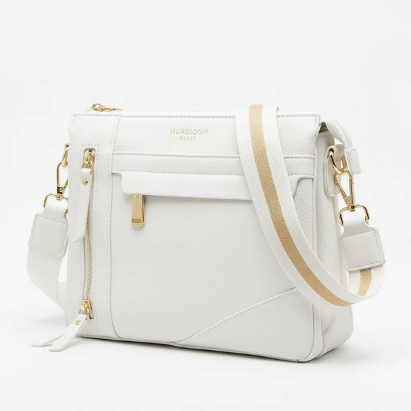 Herisson Firenze - Borsa borsetta bustina 3 tasche donna firmata tracolla logata simil pelle