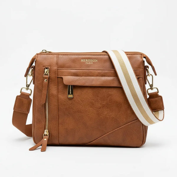 Herisson Firenze - Borsa borsetta bustina 3 tasche donna firmata tracolla logata simil pelle