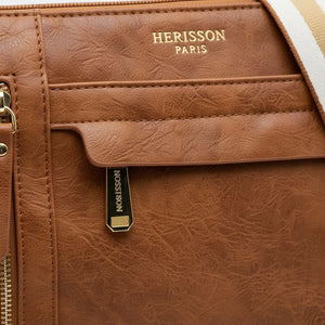 Herisson Firenze - Borsa borsetta bustina 3 tasche donna firmata tracolla logata simil pelle