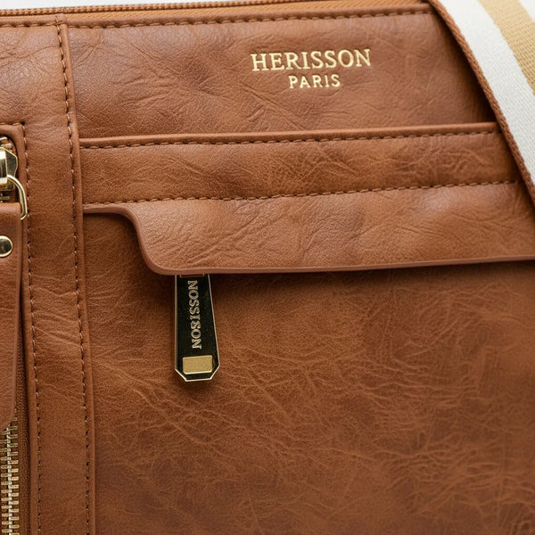 Herisson Firenze - Borsa borsetta bustina 3 tasche donna firmata tracolla logata simil pelle