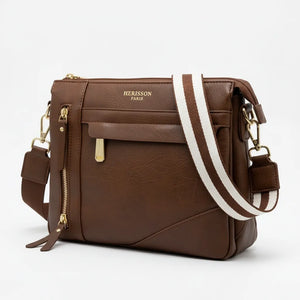 Herisson Firenze - Borsa borsetta bustina 3 tasche donna firmata tracolla logata simil pelle