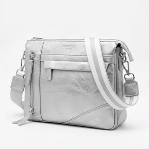 Herisson Firenze - Borsa borsetta bustina 3 tasche donna firmata tracolla logata simil pelle