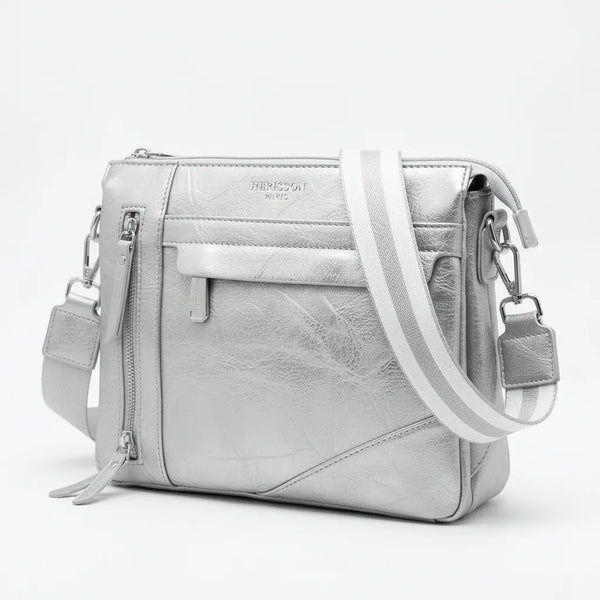 Herisson Firenze - Borsa borsetta bustina 3 tasche donna firmata tracolla logata simil pelle