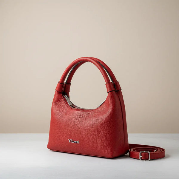 YYcoveri- Borsa borsetta con Doppia tasca mezzaluna piccola