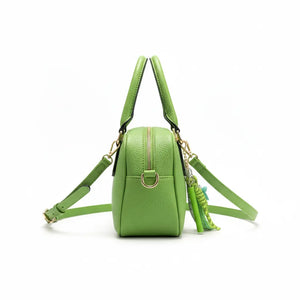 La Intrepida - Borsa a bauletto baguette con charms borsetta firmata GYOIAMEA a mano tracolla