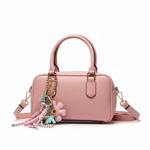 La Intrepida - Borsa a bauletto baguette con charms borsetta firmata GYOIAMEA a mano tracolla