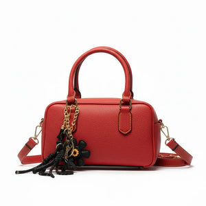 La Intrepida - Borsa a bauletto baguette con charms borsetta firmata GYOIAMEA a mano tracolla