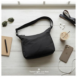 Charro - Borsa Tracolla Donna in Nylon Multitasche. Impermeabile e Leggera