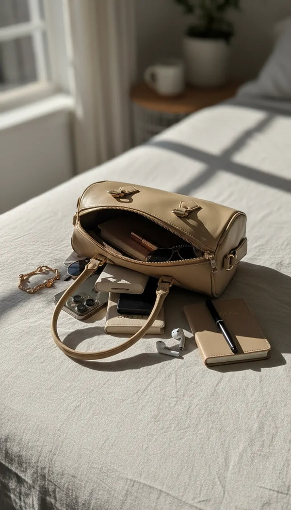 COCONUDA - Borsa a bauletto firmata a spalla tracolla casual simil pelle baguette tasche laterali
