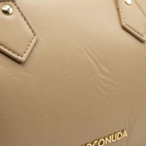 COCONUDA - Borsa a bauletto firmata a spalla tracolla casual simil pelle baguette tasche laterali
