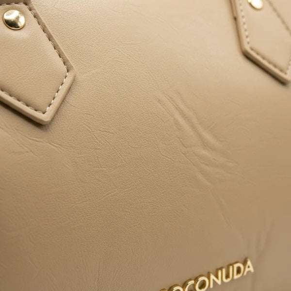 COCONUDA - Borsa a bauletto firmata a spalla tracolla casual simil pelle baguette tasche laterali