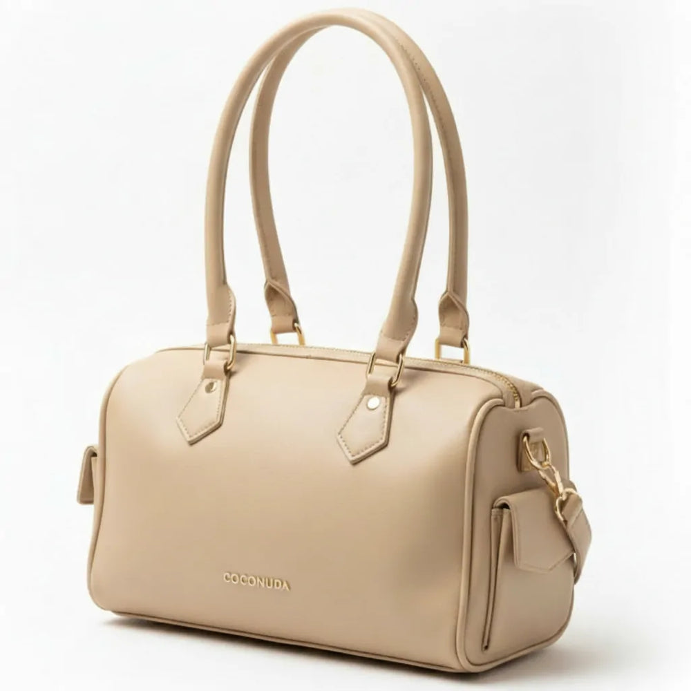 COCONUDA - Borsa a bauletto firmata a spalla tracolla casual simil pelle baguette tasche laterali