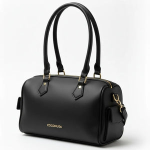 COCONUDA - Borsa a bauletto firmata a spalla tracolla casual simil pelle baguette tasche laterali