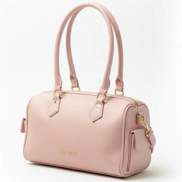 COCONUDA - Borsa a bauletto firmata a spalla tracolla casual simil pelle baguette tasche laterali