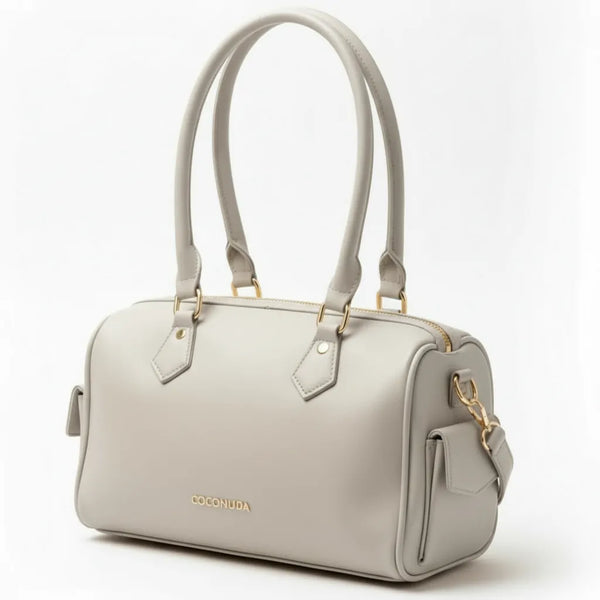 COCONUDA - Borsa a bauletto firmata a spalla tracolla casual simil pelle baguette tasche laterali
