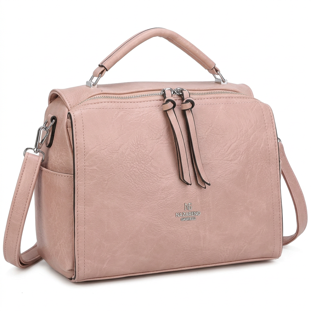 Nazareno Gabrielli - Borsa donna morbida a bauletto tracolla