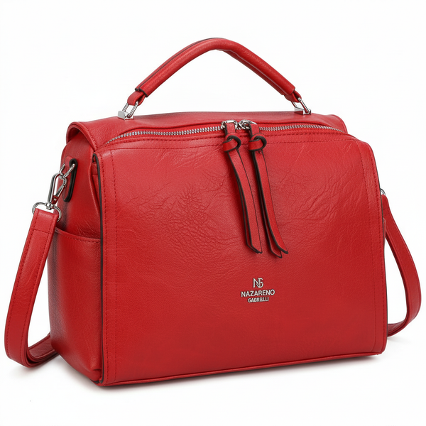Nazareno Gabrielli - Borsa donna morbida a bauletto tracolla