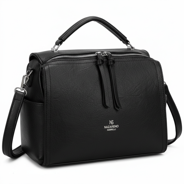 Nazareno Gabrielli - Borsa donna morbida a bauletto tracolla