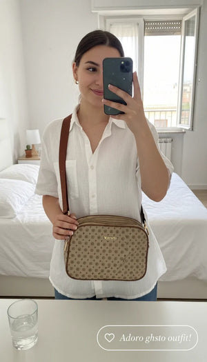 Borsa firmata YYcoveri multi tasche capiente donna tracolla fantasia piccola borsetta