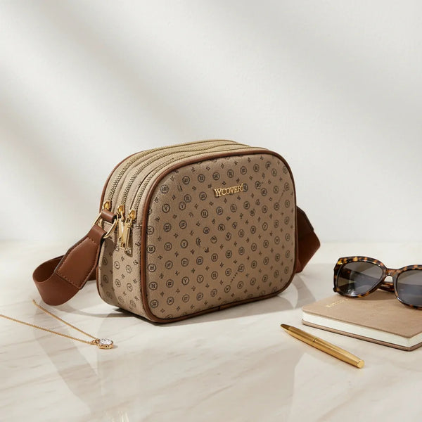 Borsa firmata YYcoveri multi tasche capiente donna tracolla fantasia piccola borsetta