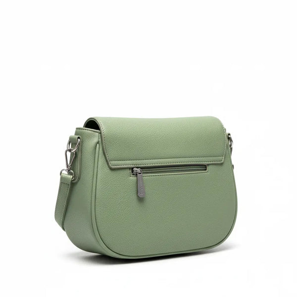 CHARRO - Borsa borsetta donna a tracolla firmata Modello Saddle Morsetto postina