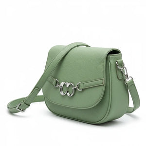 CHARRO - Borsa borsetta donna a tracolla firmata Modello Saddle Morsetto postina